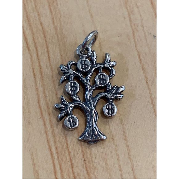Money Tree Sterling Silver Jewelry Charm - Picture 3 of 4
